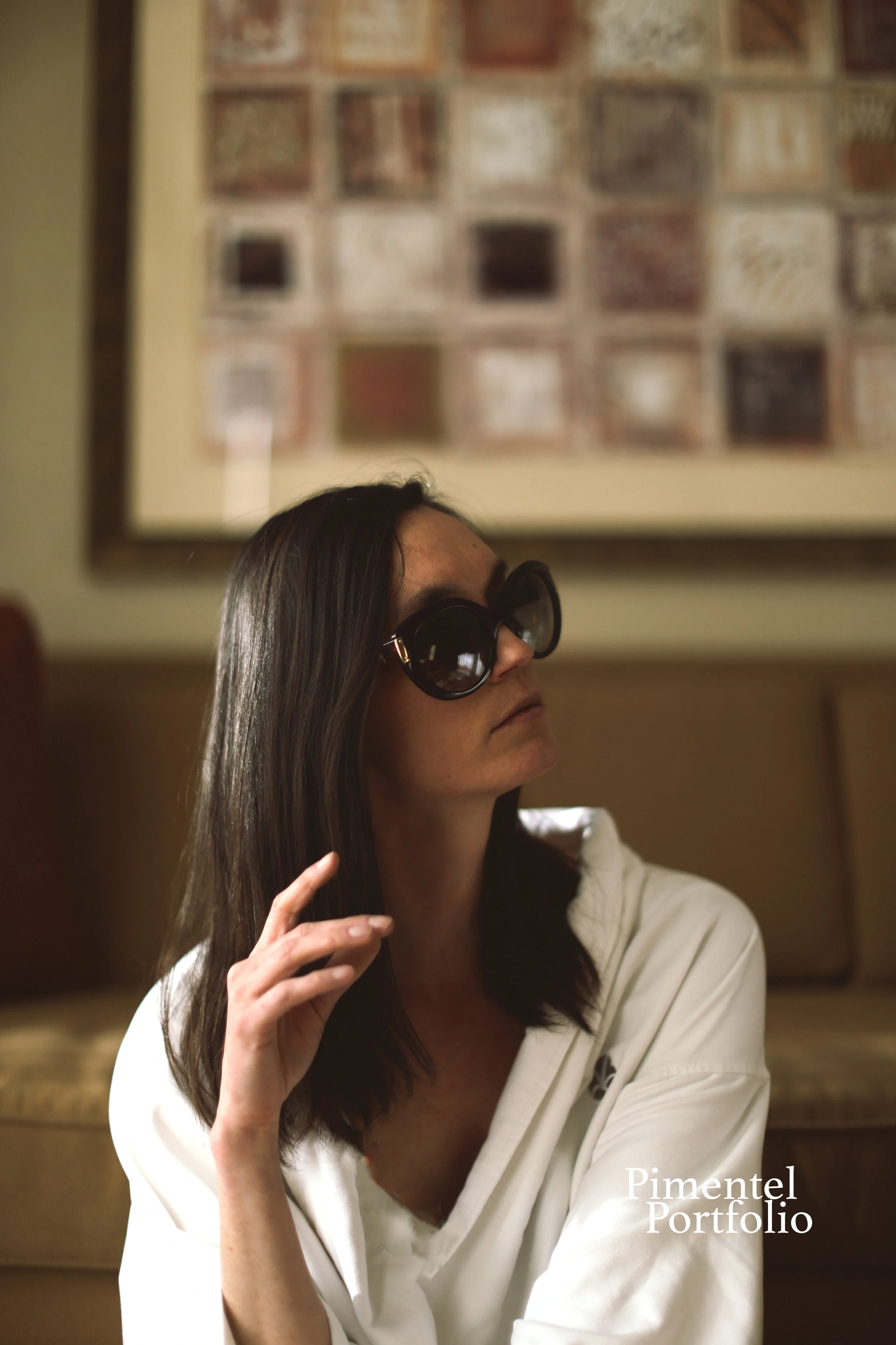 Palm Springs California Natural light capture color soft light, with sunlight adding a Hair accent.