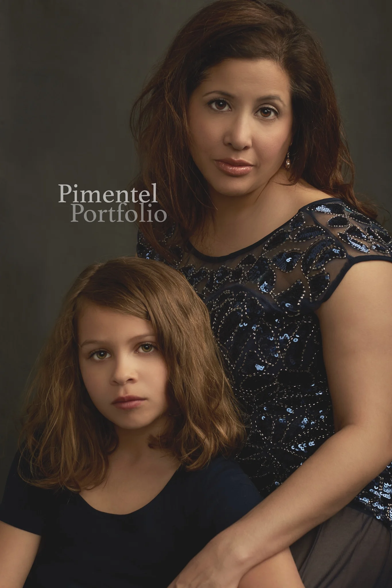 Mother Daughter Portrait captures the moment of a lifetime. Image by Pimentel Portfolio LLC