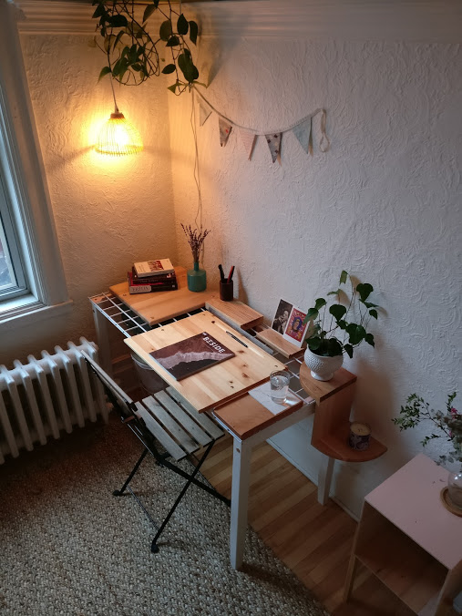 Nuvem desk, furniture design, designer, Myriam Rigaud, custom furniture, project eight-eight, woodworking