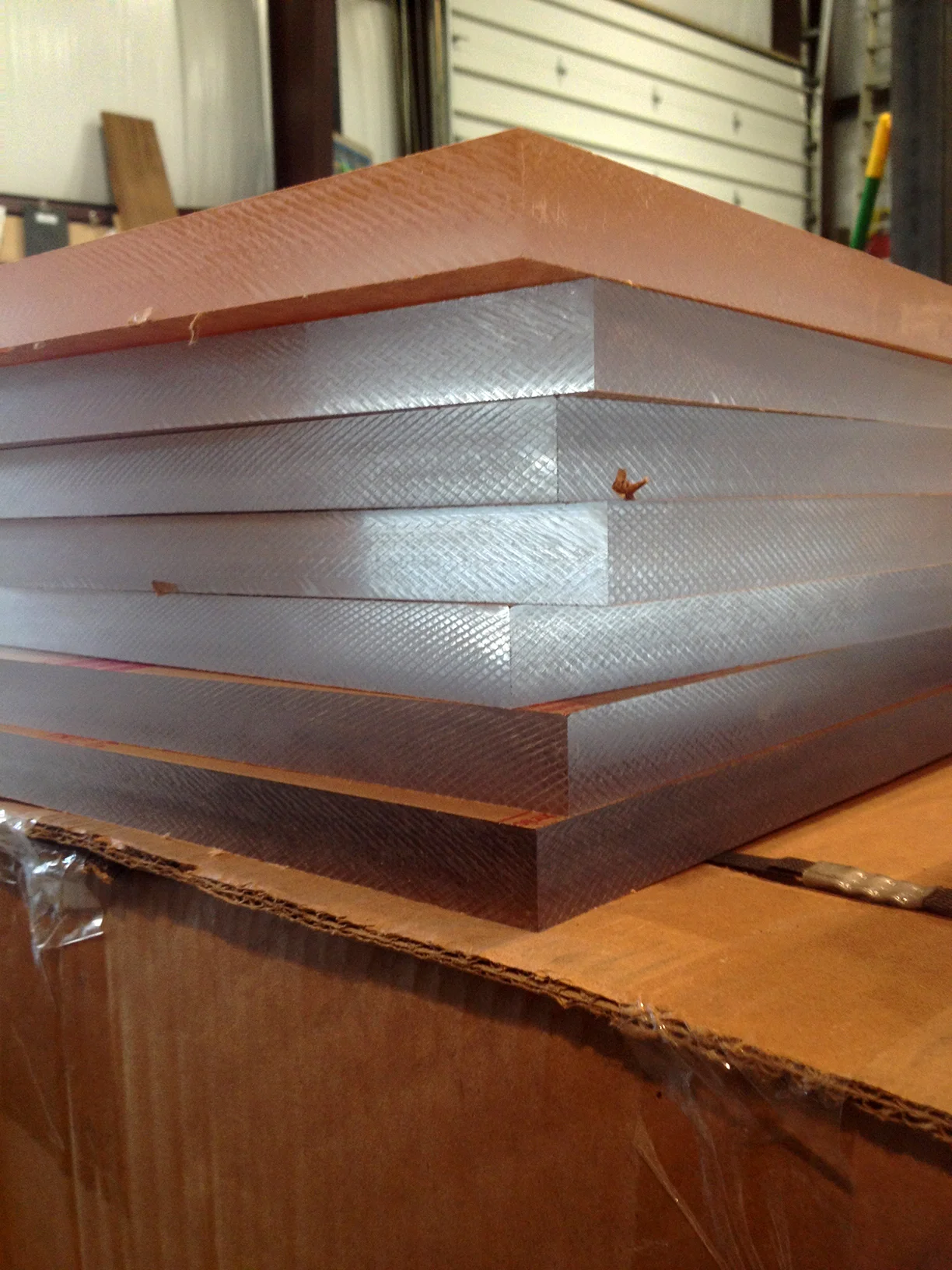 Clear 1'' thick plexi, ready to go!