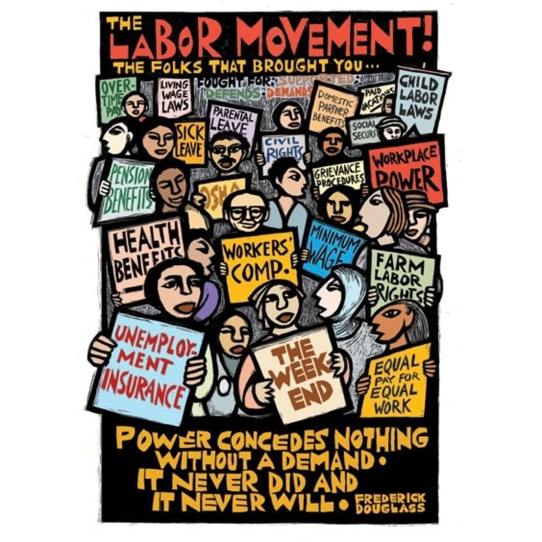 Happy Labor Day! #solidarityforever #unionstrong #dogtownrestoration 
(poster by Ricardo Levins Morales)