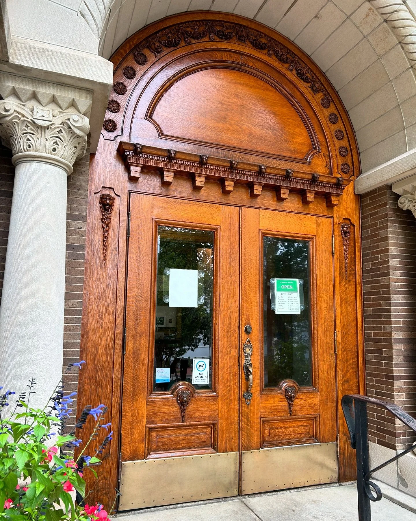 Happy Thanksgiving! This season, we’re so thankful for the opportunity to take part in preserving New England’s cultural and architectural heritage, including this recent project for the @amesburylibrary. 
Built in the Romanesque Revival