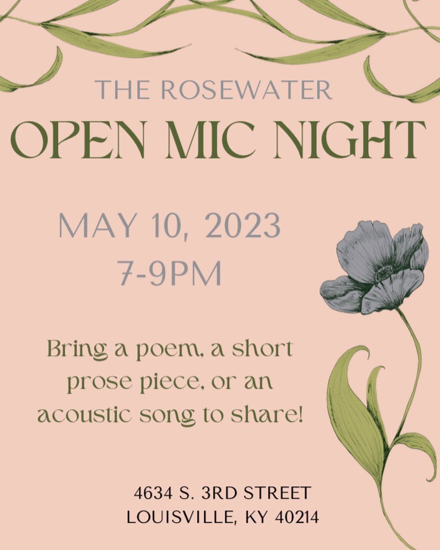 Join us on Wednesday for our first Open Mic Night! We can&rsquo;t wait to share community &amp; creativity with you all ✨
#openmicnight #poetrynight #community #southlouisville #beechmont