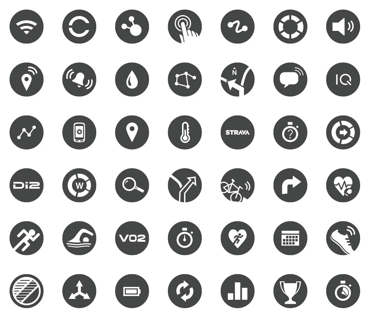 garmin forerunner 235 icons