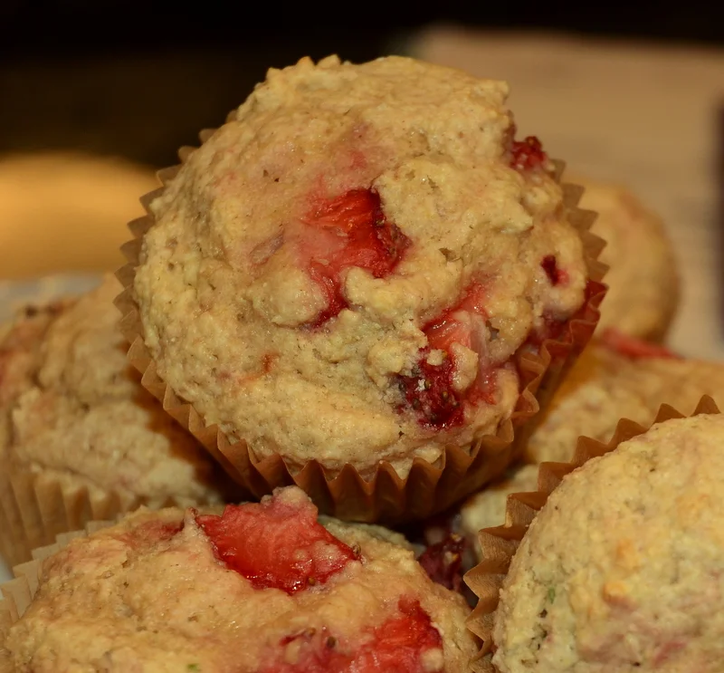 Strawberry (Lavender if you like) Muffins