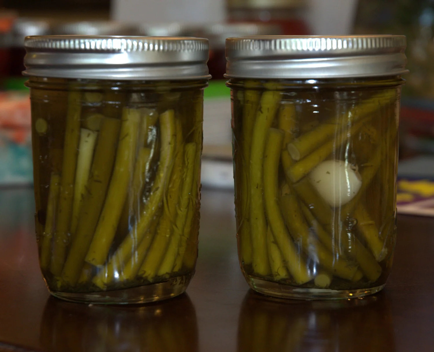 Pickled and Dilled Garlic Scapes