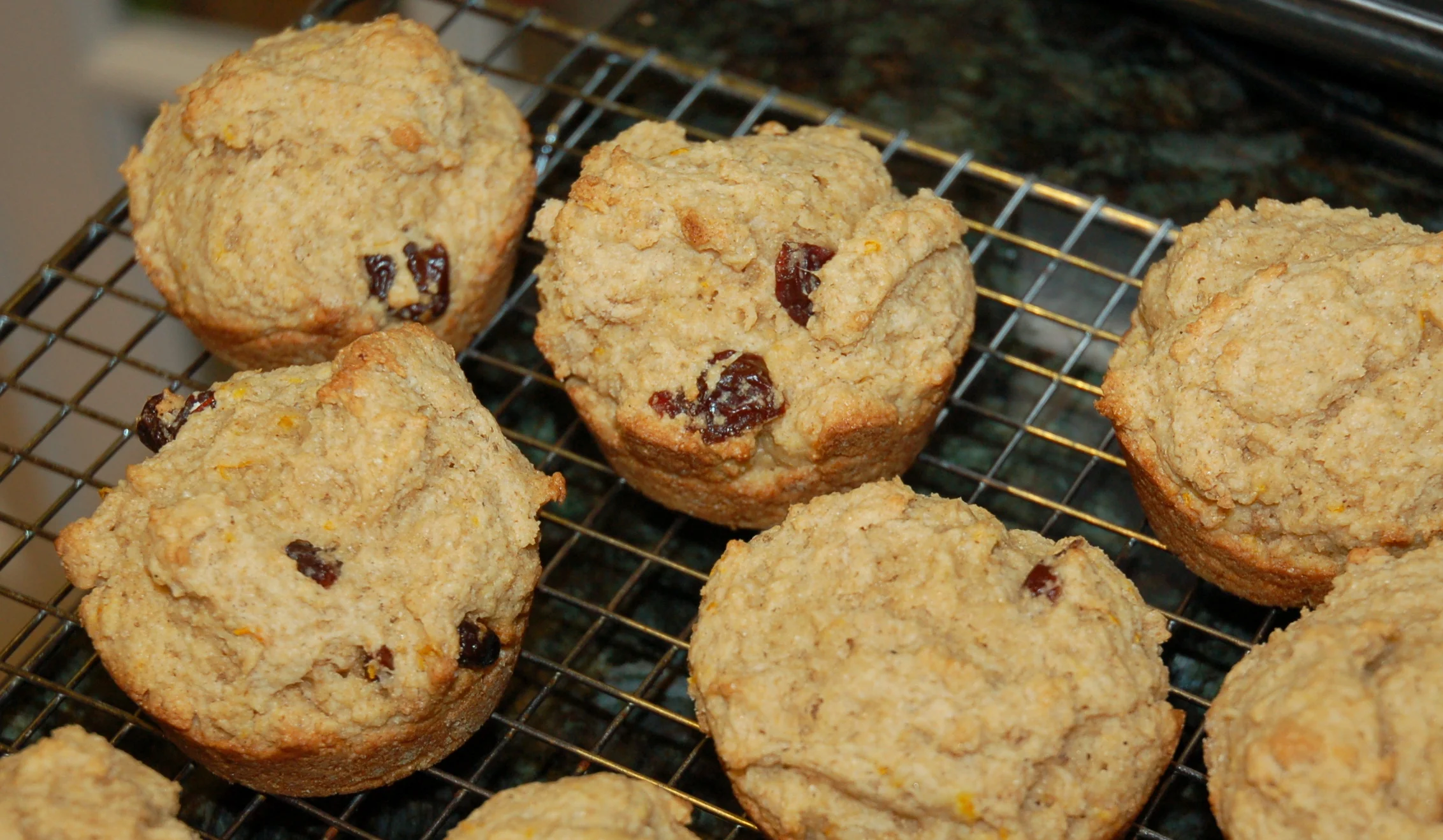 Orange Coriander Cherry Muffins