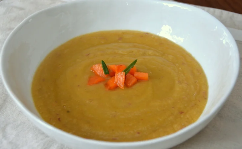 Parsnip, Potato, Persimmon Potage