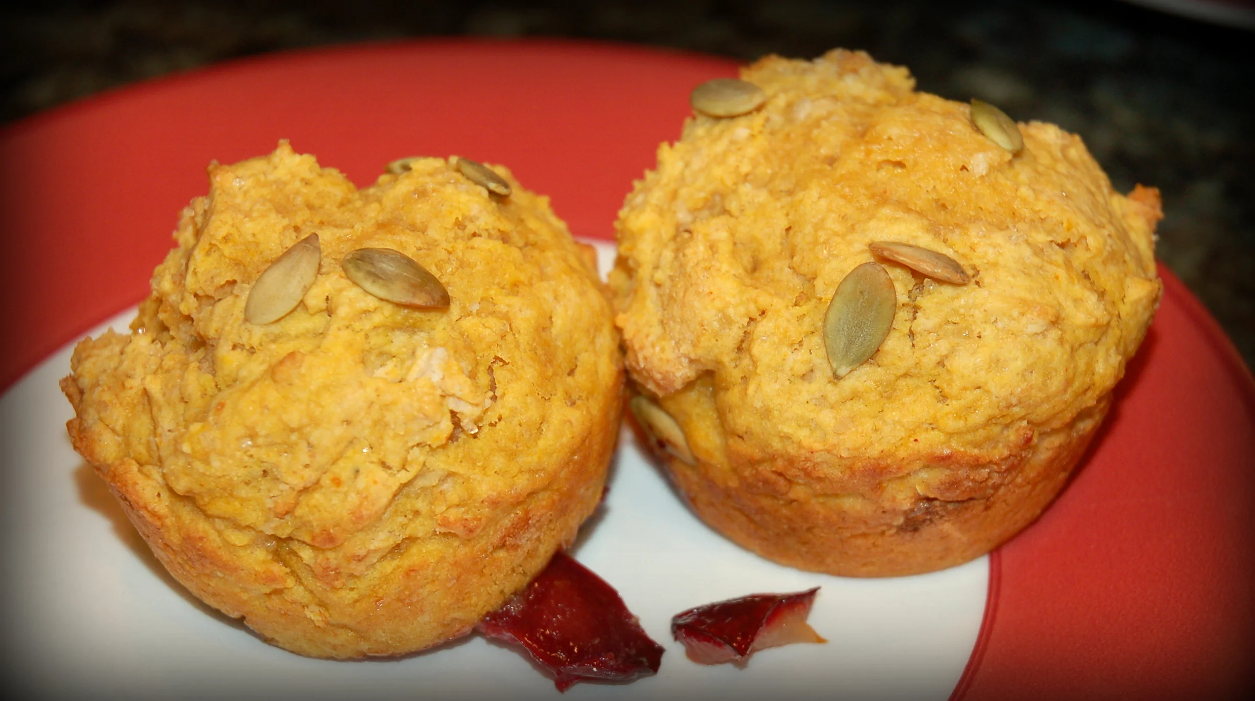 Pumpkin Plum Muffins