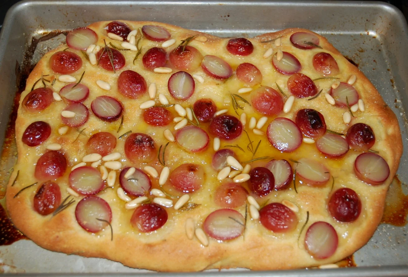 Grape and Rosemary Focaccia