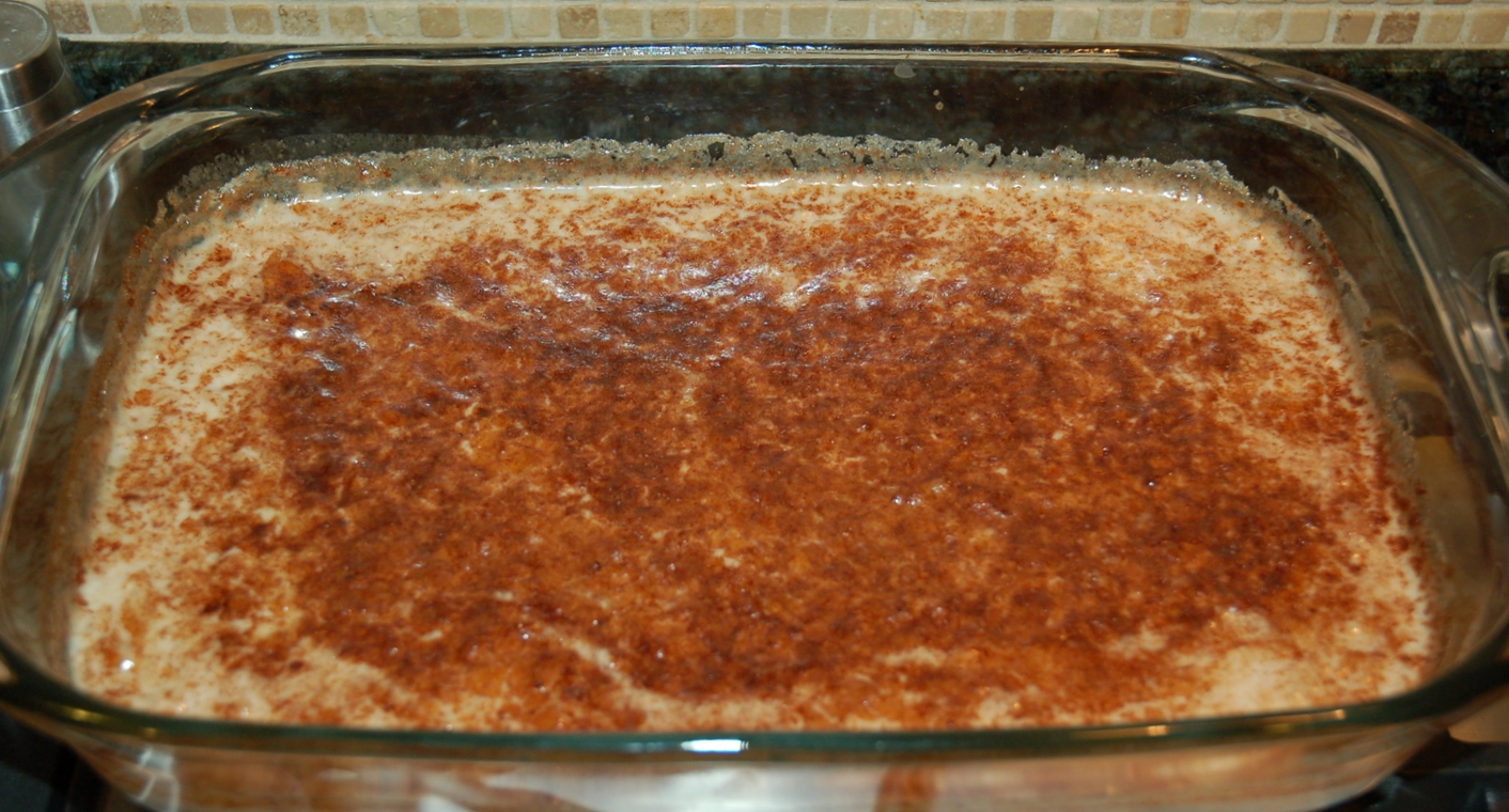 Rice Pudding, Honey, Cinnamon and Whey