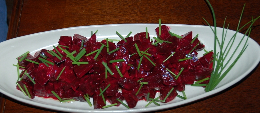 Beets, Roasted, with Horseradish Vinaigrette