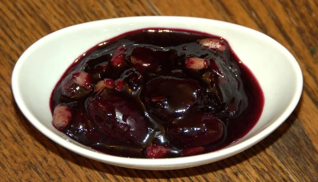 Double Grape, Rosemary and Pine Nut Compote