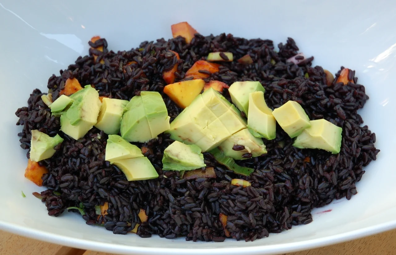 Forbidden Rice, Mango, and Avocado Salad