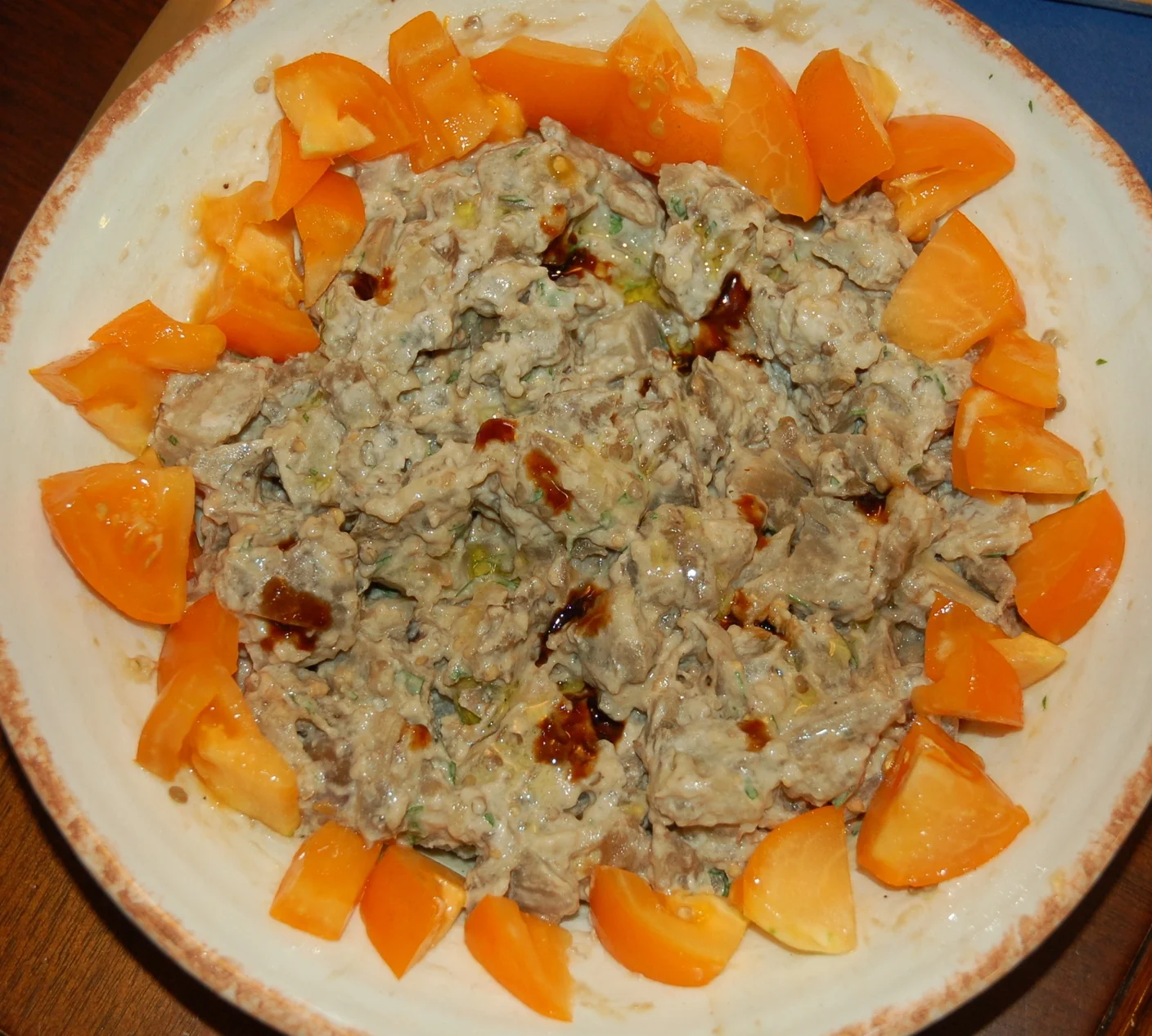 Burnt Eggplant with Tahini