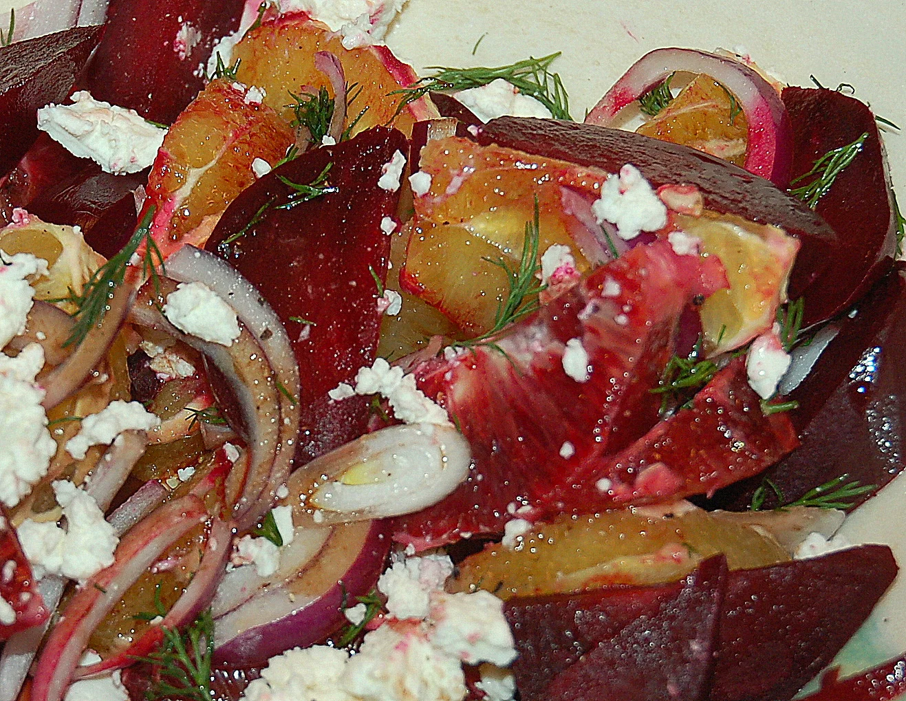 Beet, Orange and Goat Cheese Salad