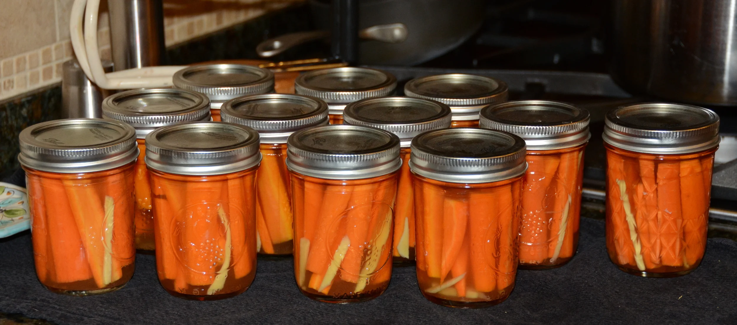 Gingered Pickled Carrots