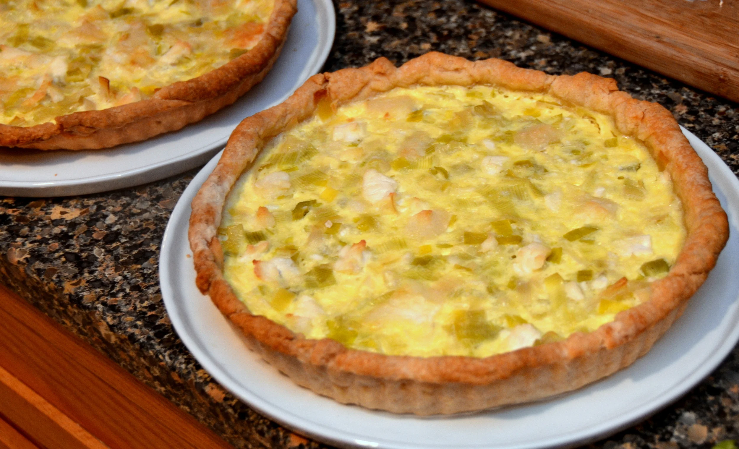 Leek Tart with Aged Goat Cheese