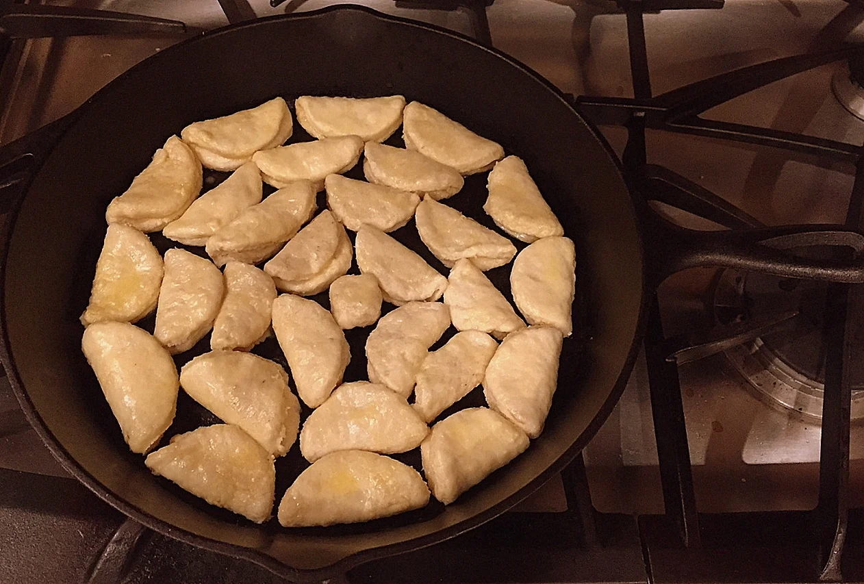 buttered moons ready to bake
