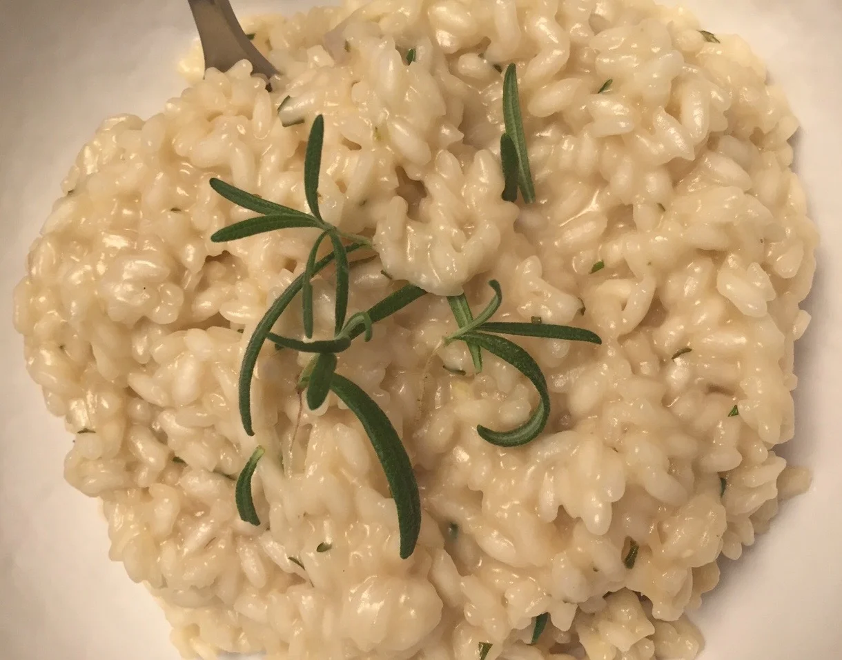 manchego and rosemary risotto