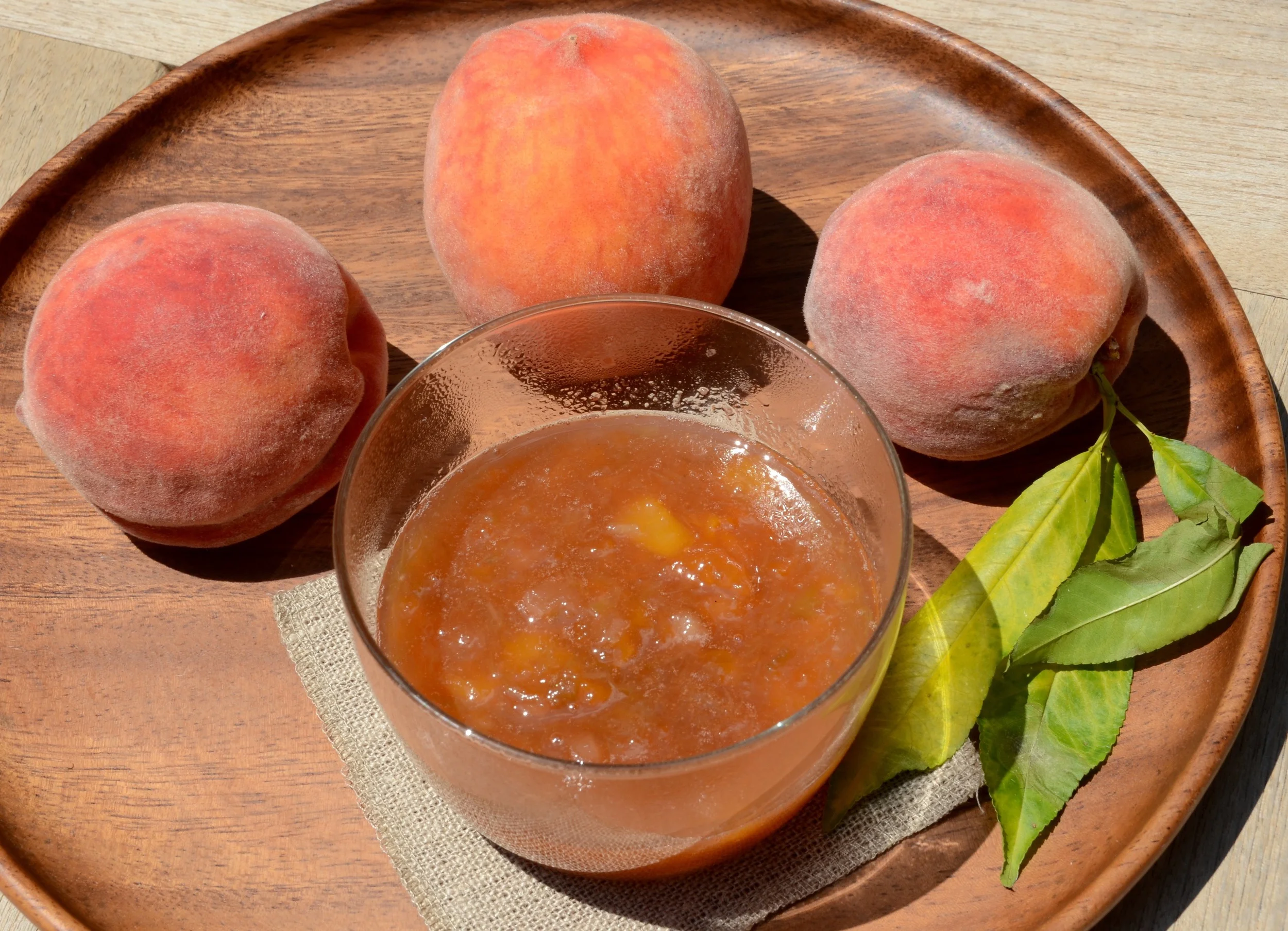 Ginger Peach Rhubarb Jam