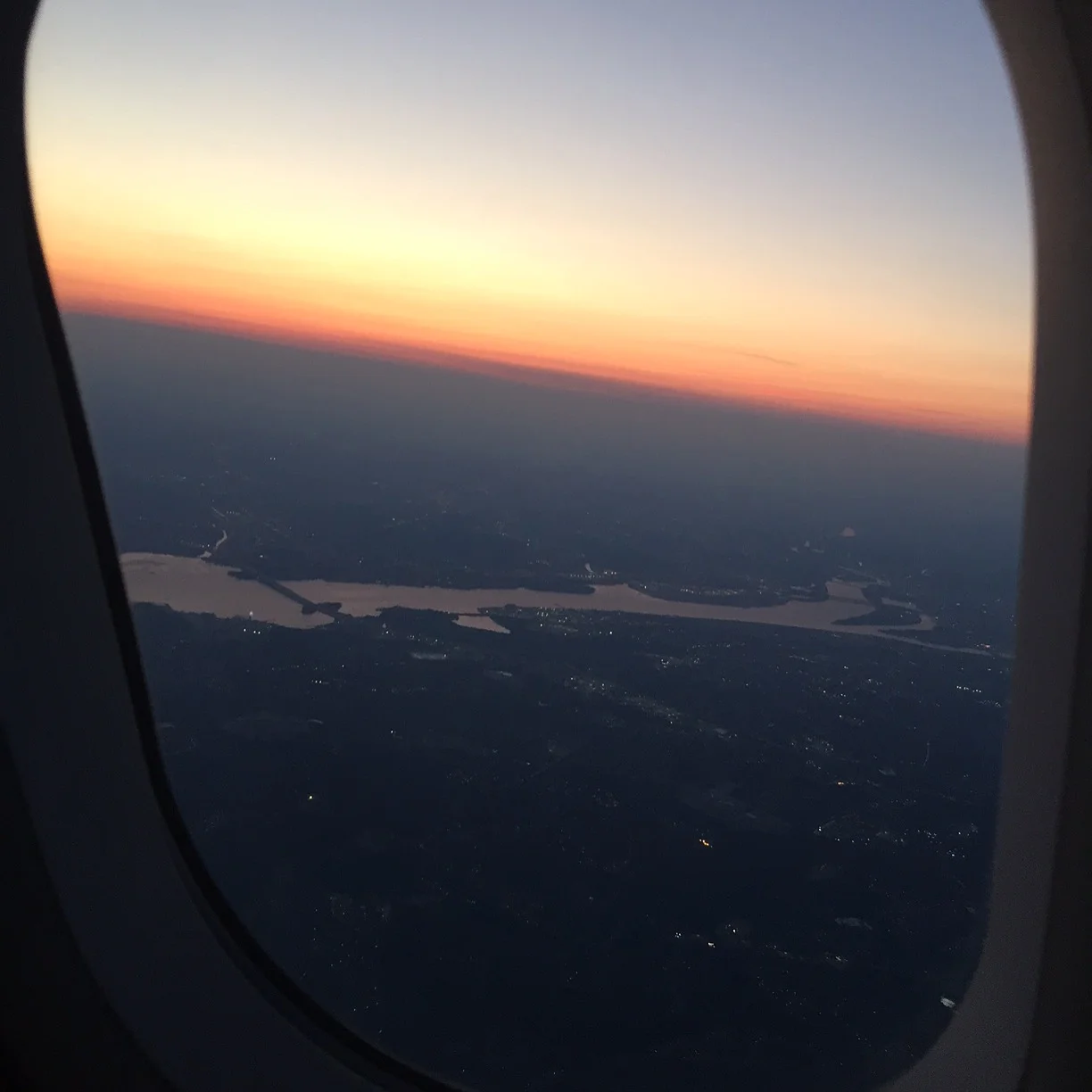 I love taking photos from airplane windows.