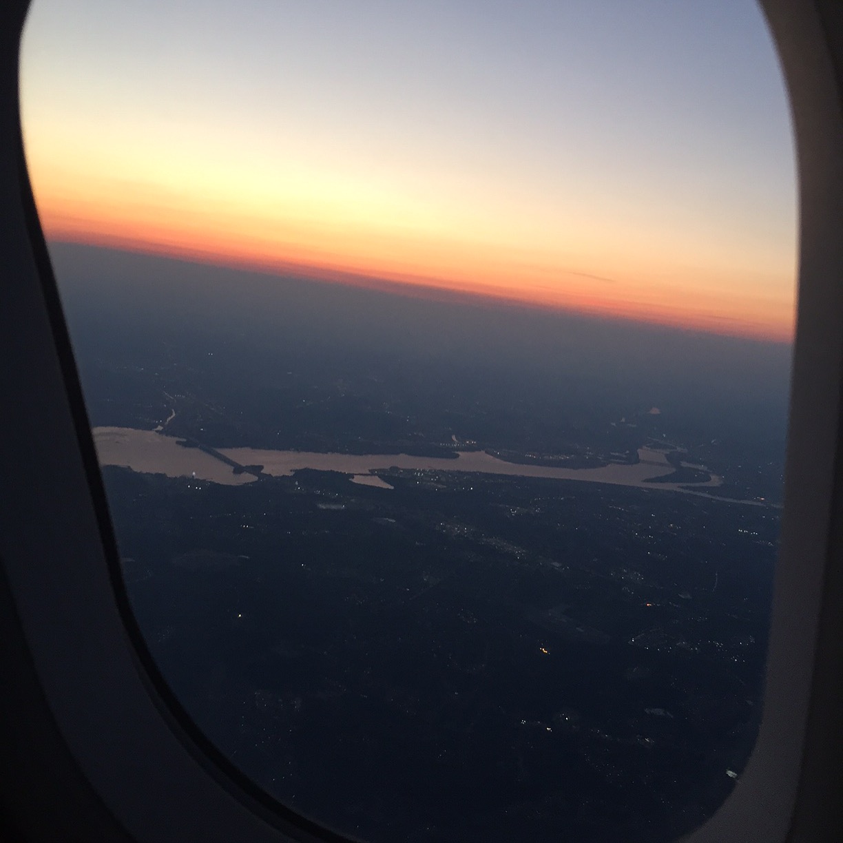 I love taking photos from airplane windows.