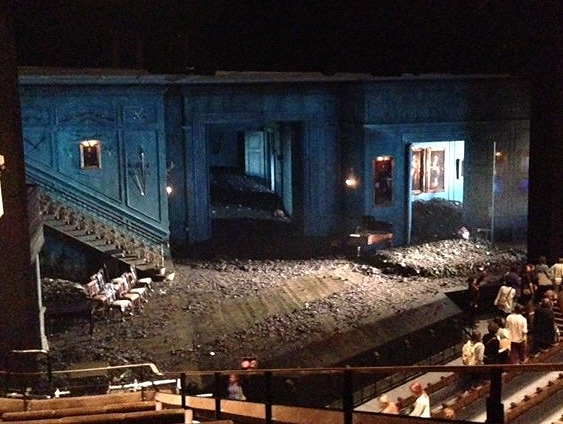 the Hamlet stage in the second half