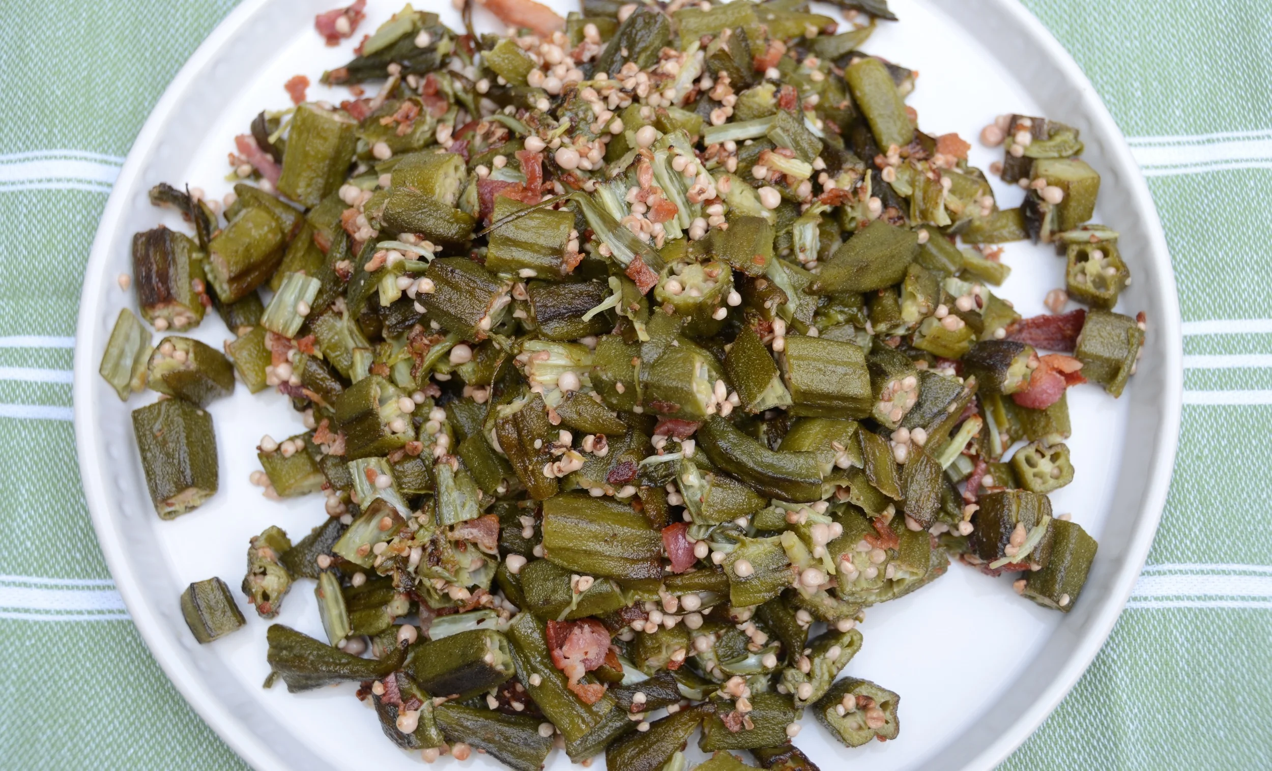 smothered okra