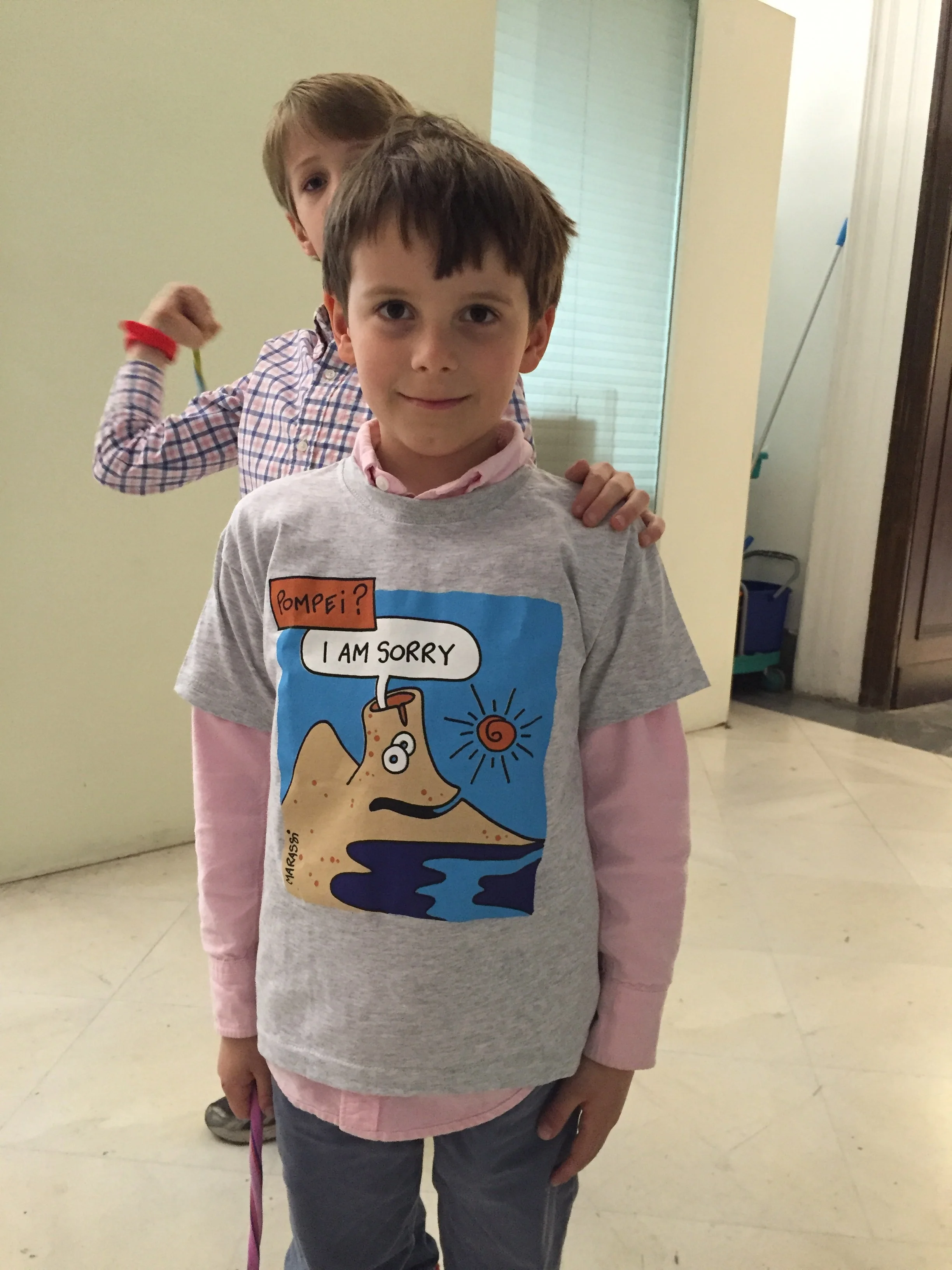 Ol's gift to himself at the archaeological museum in Naples. He thinks it is hilarious!