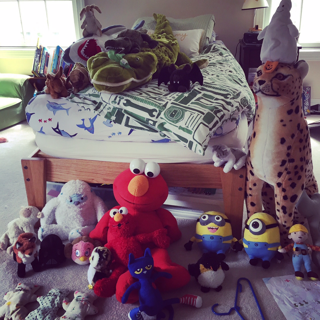 to say Oliver felt inspired by my plea to "make your bed" is an understatement!