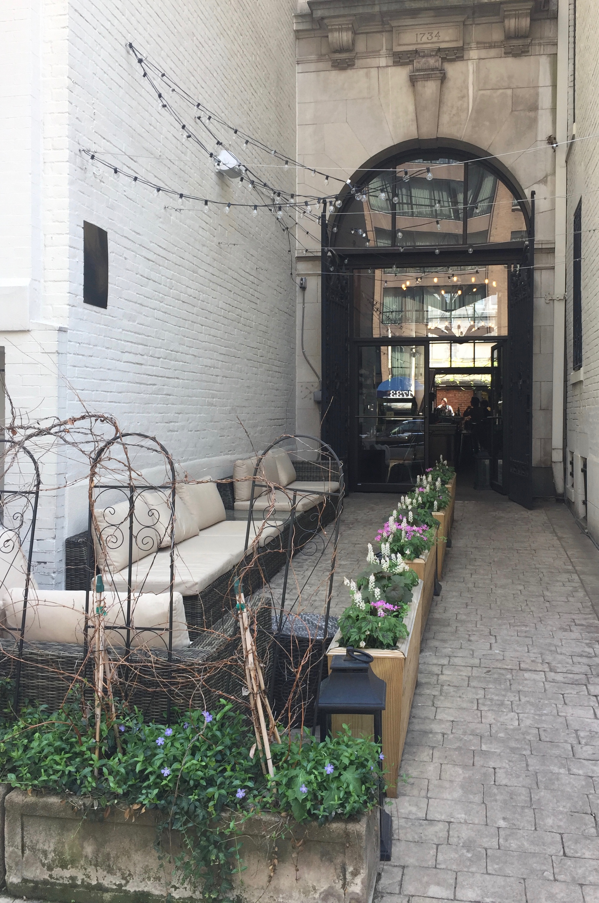 Heading into the Iron Gate which is mysterious and charming and I want to go back because the interior spaces are even more inviting than the front.
