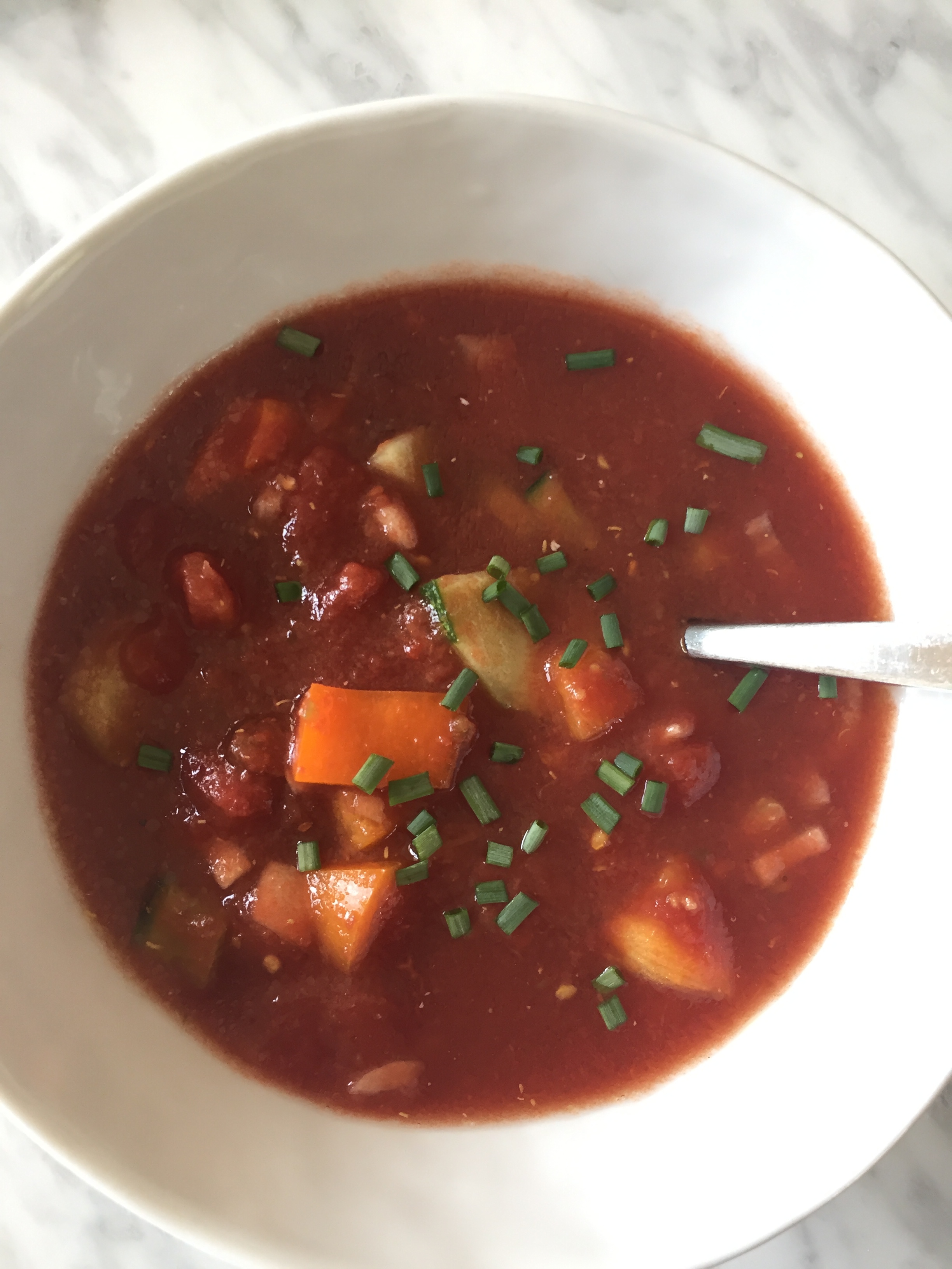 Not pretty but very delicious gazpacho