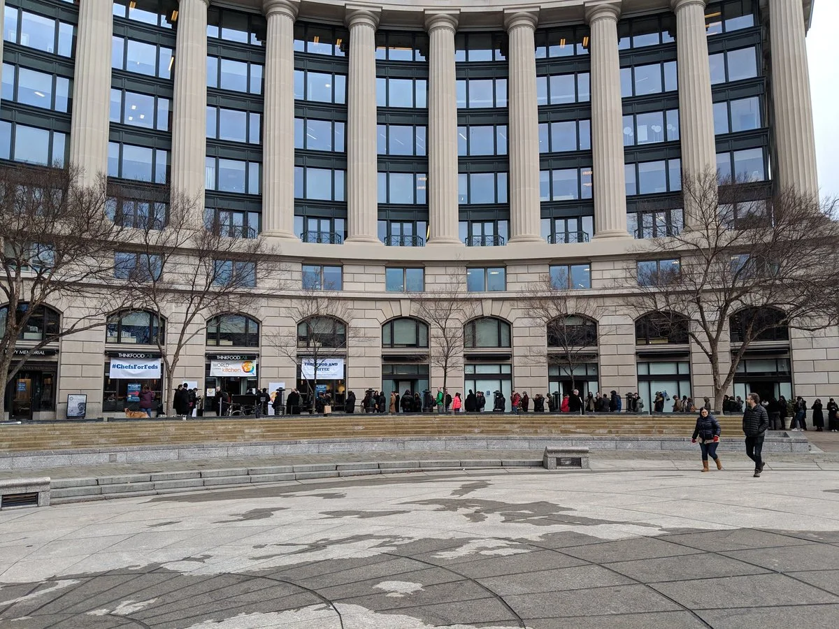 the line out front of WCK; it went around the block.