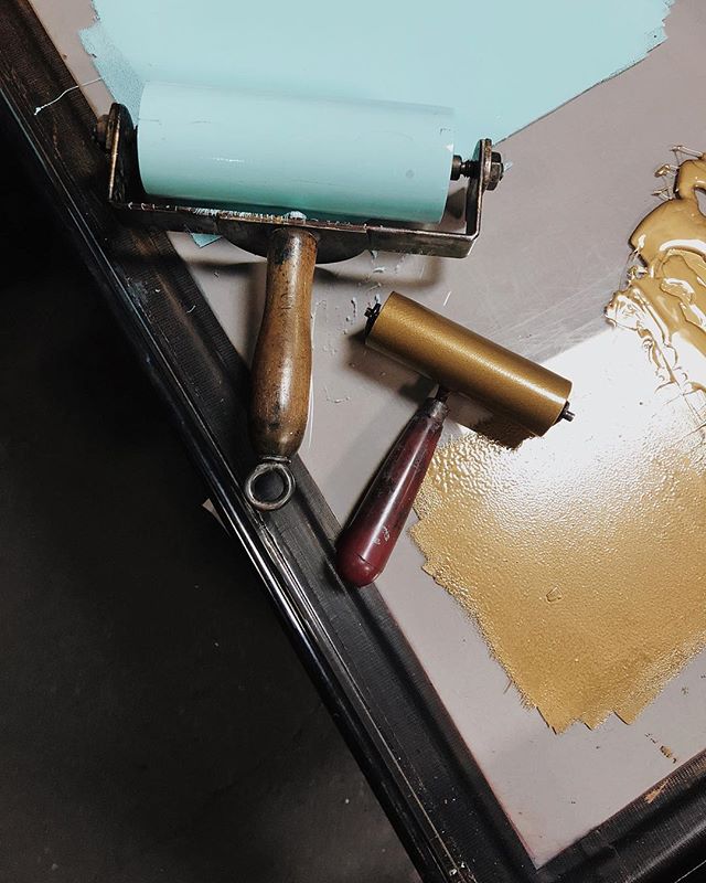 Rollin&rsquo; through Monday like... #letterpress