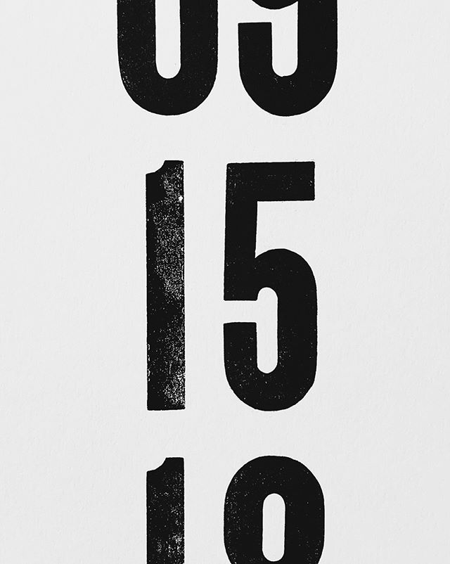 #woodtypewednesday 
These are now available in the shop - Custom date posters.