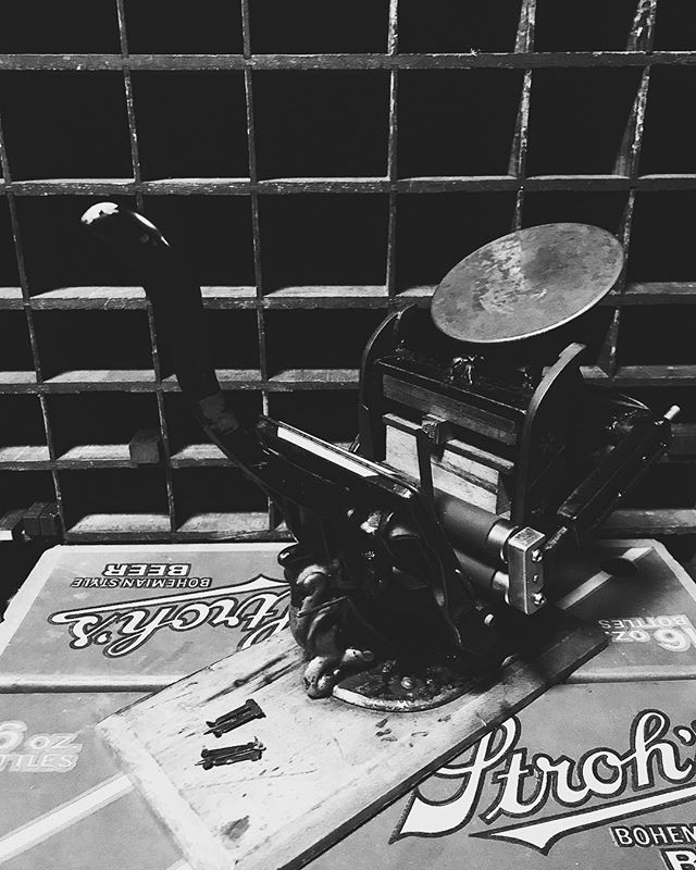 New little dude ready to go. #letterpress
