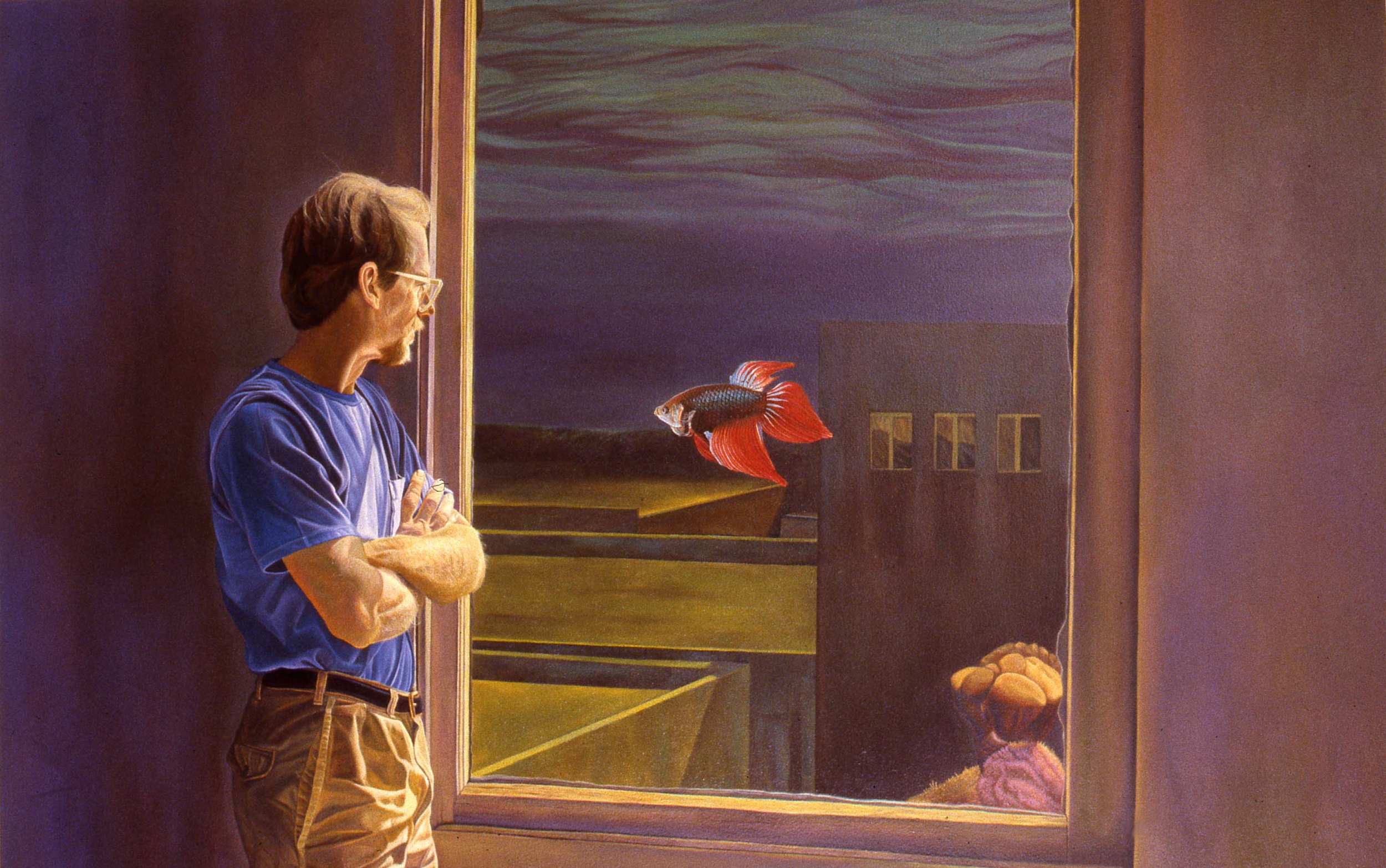   “Terry’s View”    1989 Oil on canvas   48 x 72 inches   © Richard Wyatt Jr.  