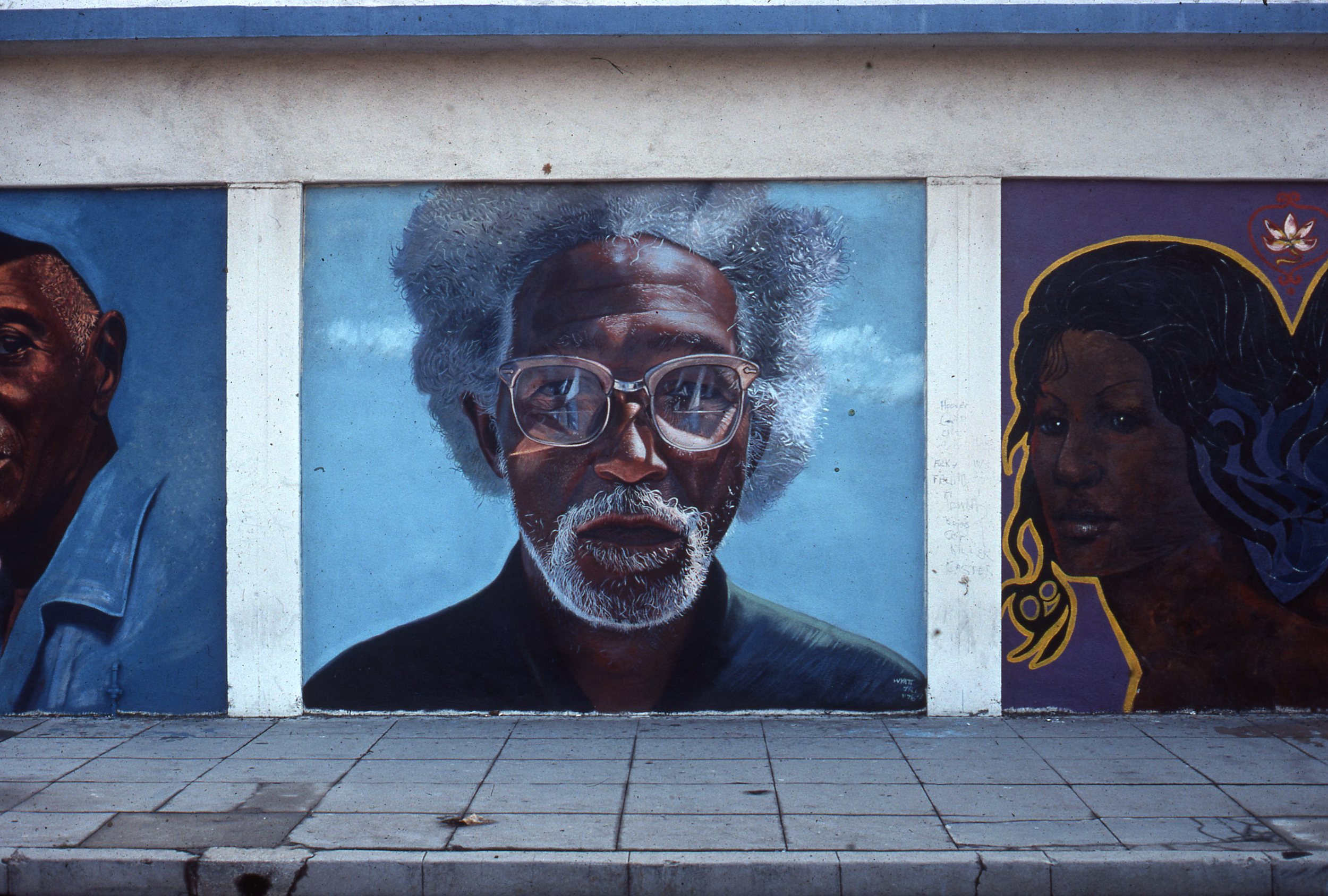   “Roland”&nbsp;Mural    1976 Enamel paint on concrete   10 x 10&nbsp;feet   © Richard Wyatt Jr.  