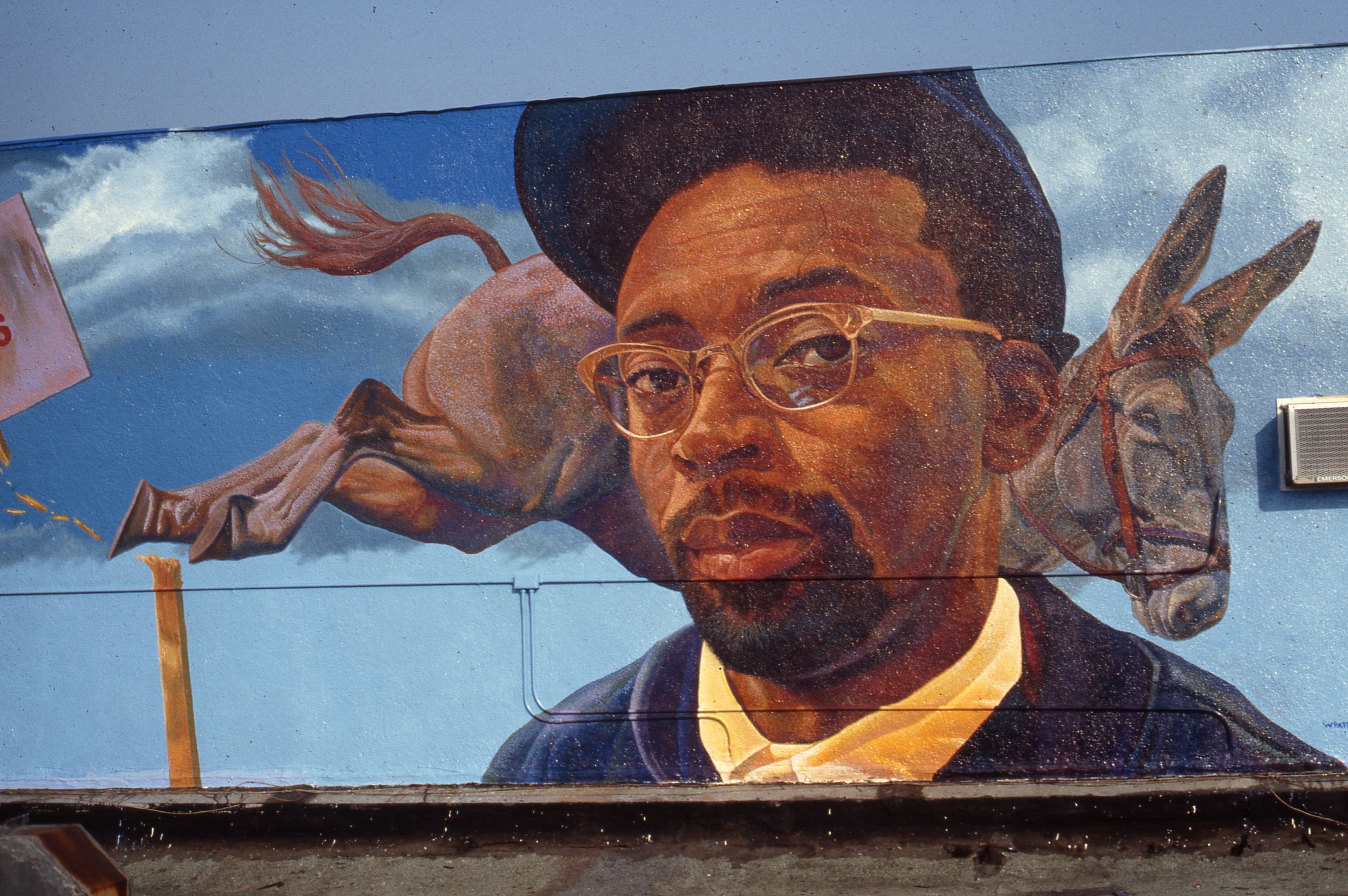   “Spike Lee Project”, Detail    1992 Acrylic on concrete   11 x 30 feet   © Richard Wyatt Jr.  