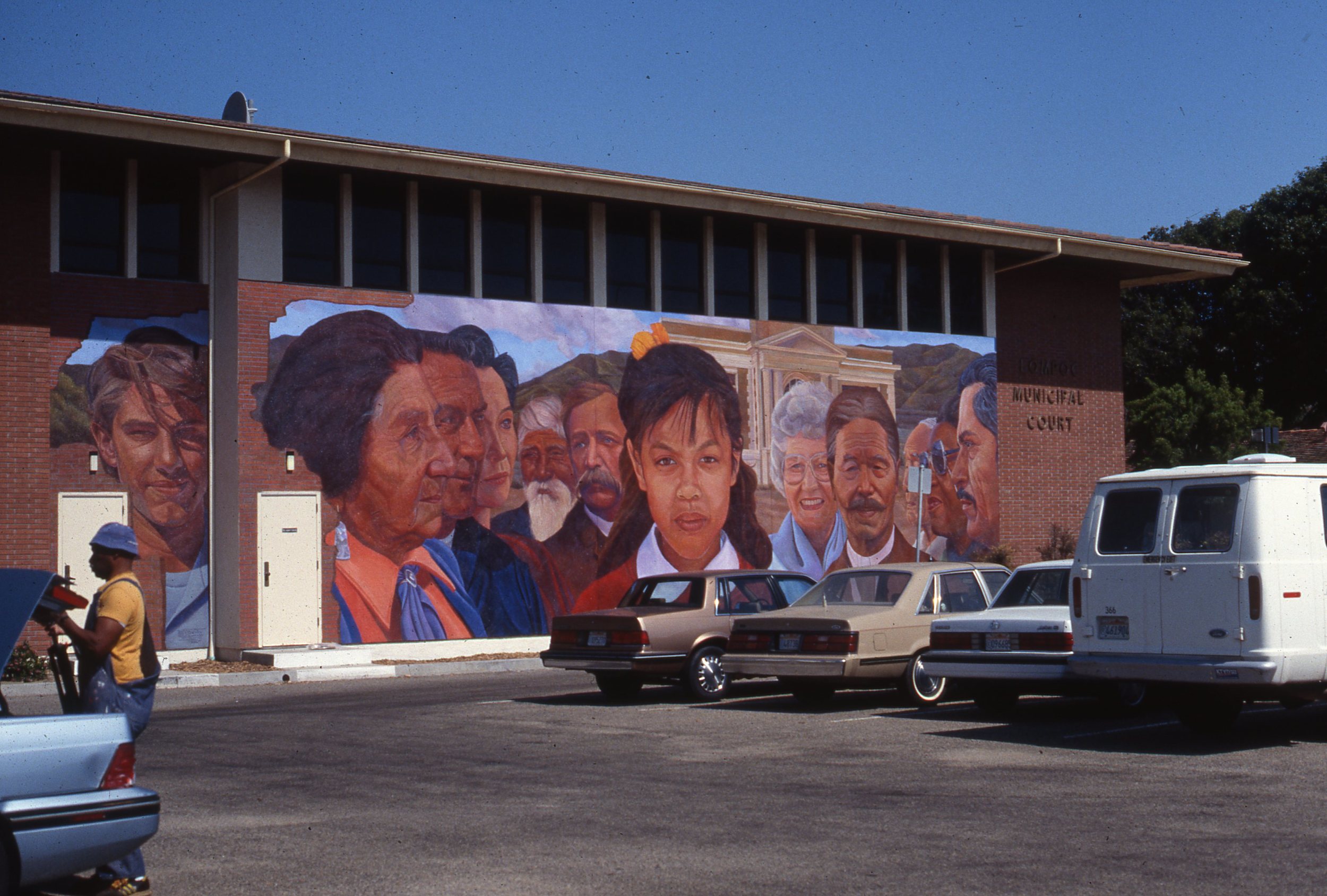   “Santa Barbara County Arts Commission Project”    1991 Acrylic on concrete   © Richard Wyatt Jr.  