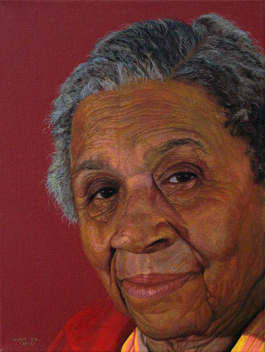   “Helen Wyatt”    2015 Acrylic on canvas   12 x 16 inches   © Richard Wyatt Jr.  
