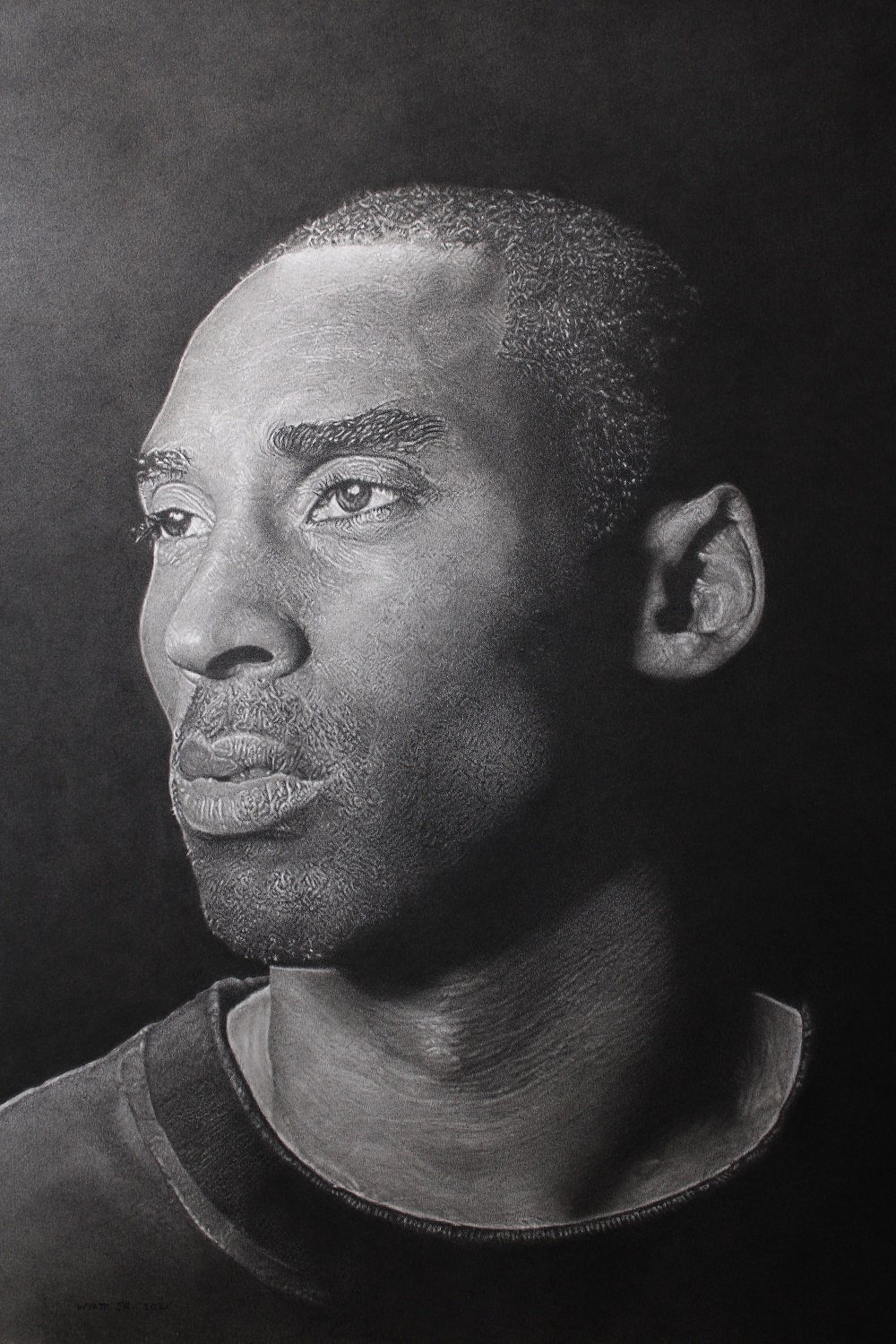  "The Gifted One"  2021 Charcoal on paper 30 inches x 21 inches © Richard Wyatt Jr. 