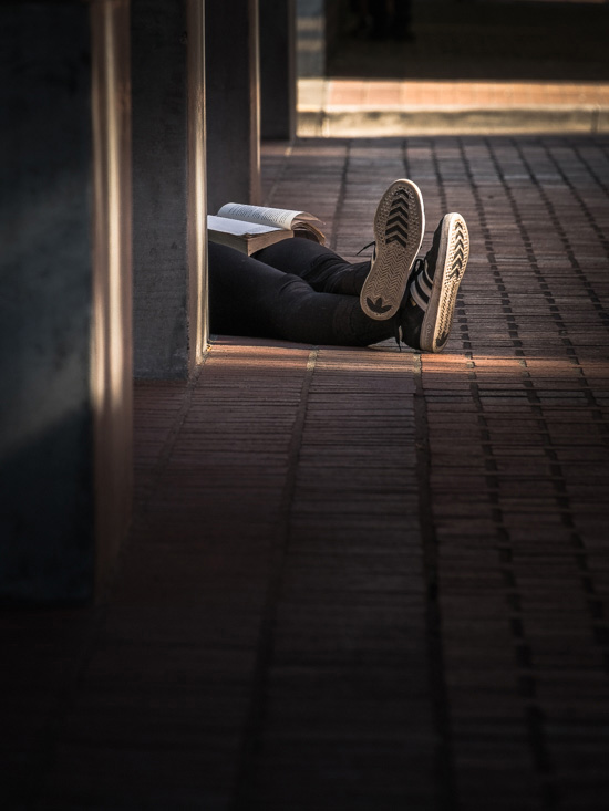 Book and Sneakers