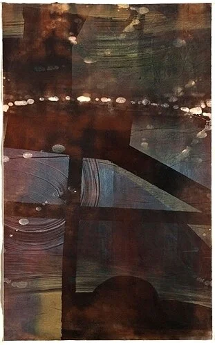 Nocturne Matter 1 Red2011, Monotype on Kozo paper43” x 29” framed