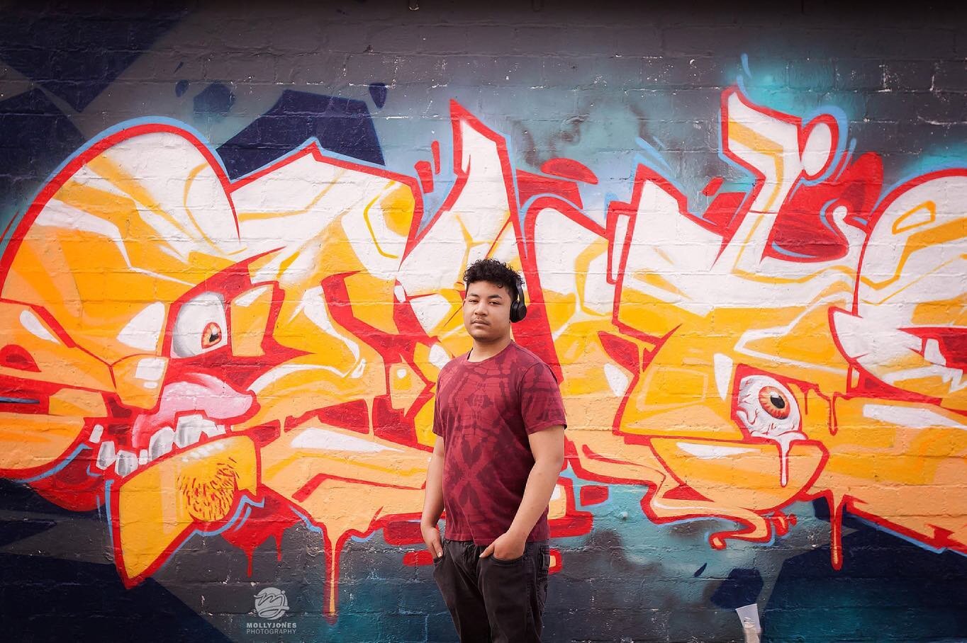 I did a little happy dance when Ethan&rsquo;s mom said he wanted graffiti walls for his senior photos 🤩