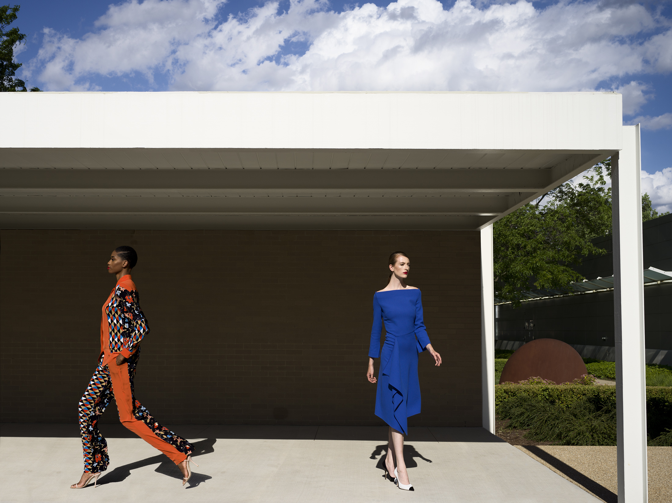 Modern Icon, Fall Fashion Story inspired by  Mies van der Rohe and the Bauhaus. For Chicago Magazine