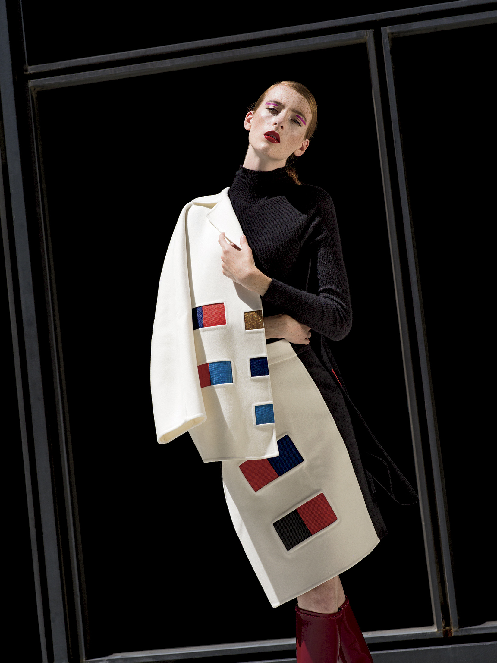 Modern Icon, Fall Fashion Story inspired by Mies van der Rohe and the Bauhaus. For Chicago Magazine