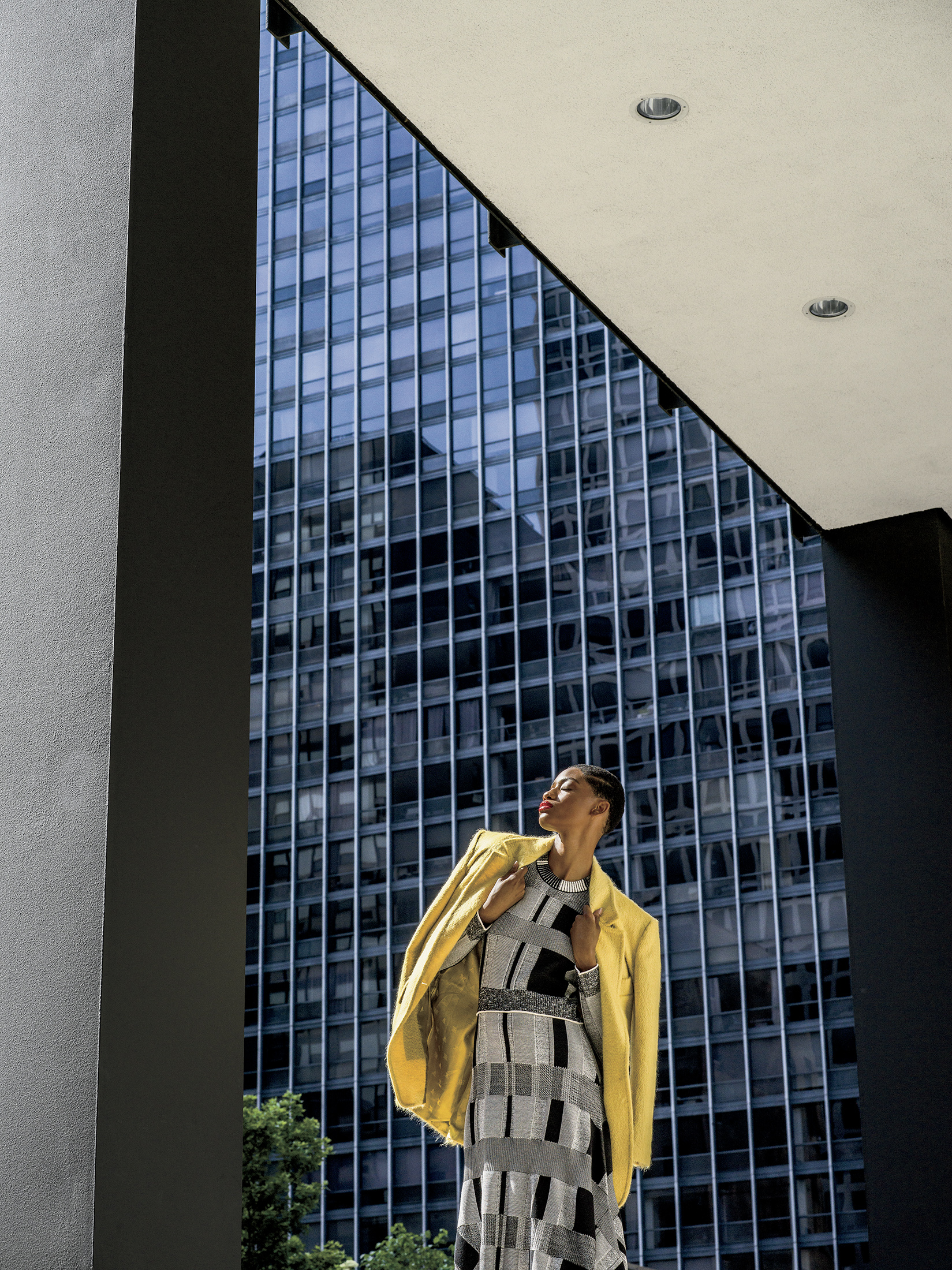 Modern Icon, Fall Fashion Story inspired by Mies van der Rohe and the Bauhaus. For Chicago Magazine