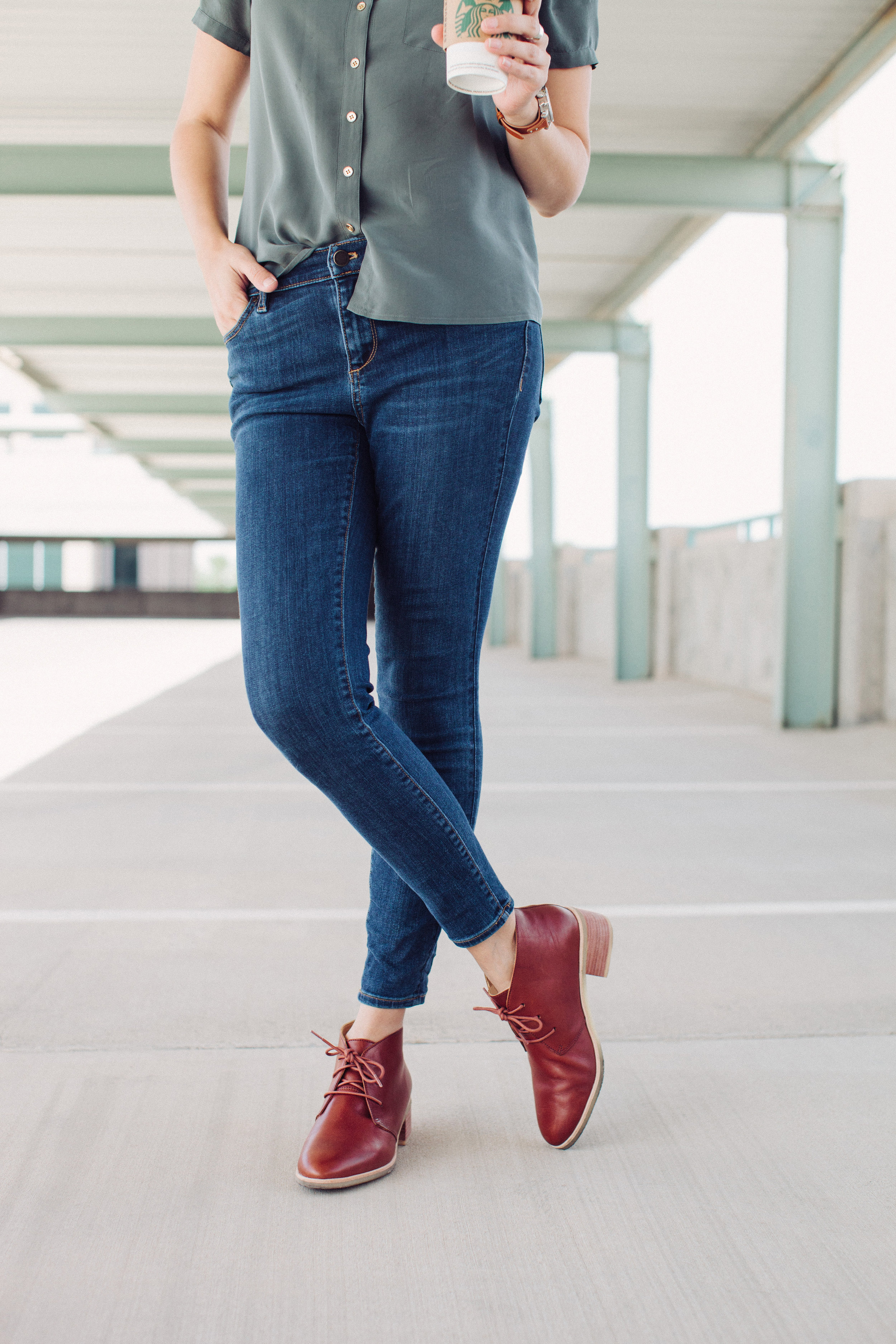 Brown skinny jeans - Jeans - style-heaven